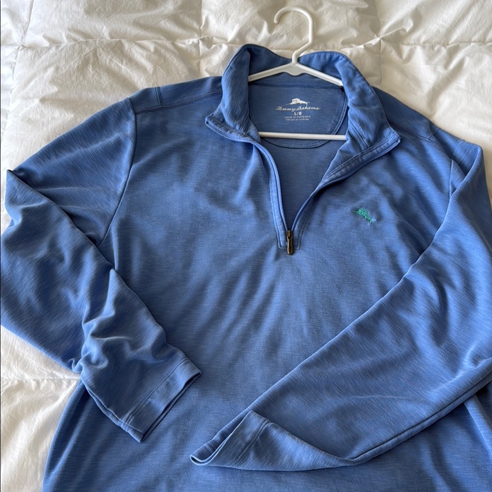 Tommy Bahama Ocean Blue Quarter-Zip Sweater